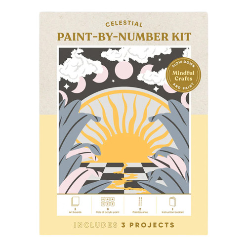 An image of a Chronicle Books Celestial Paint By Number Kit.