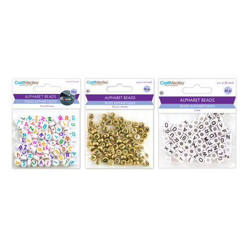 An image of Multicraft Alphabet Beads.