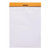 An image of a Rhodia Classic Top-Stapled Pad, blank.