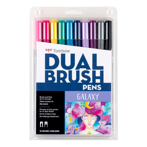 An image of a Tombow Galaxy Palette Dual Brush Pen Set.