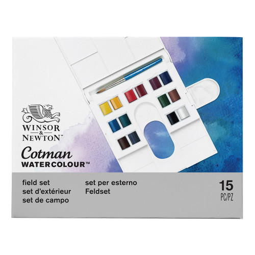 An image of a Winsor & Newton Cotman Watercolor Field Set. 